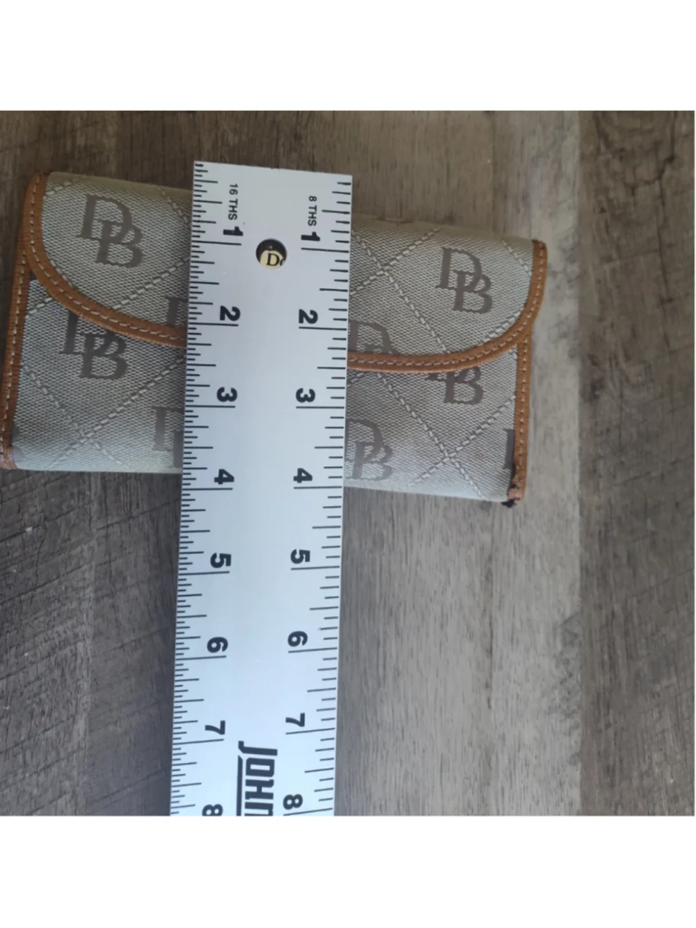 Women's Dooney & Bourke Wallet One Size Beige Brown Monogram